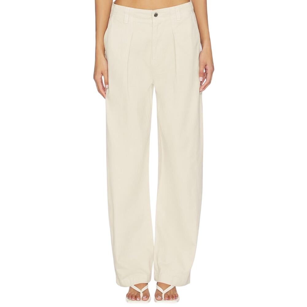 Pistola Eden Plated Barrel Trouser Pant in Parchment 24